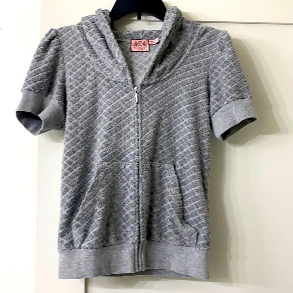 Juicy Couture zip up short sleeves hoodie